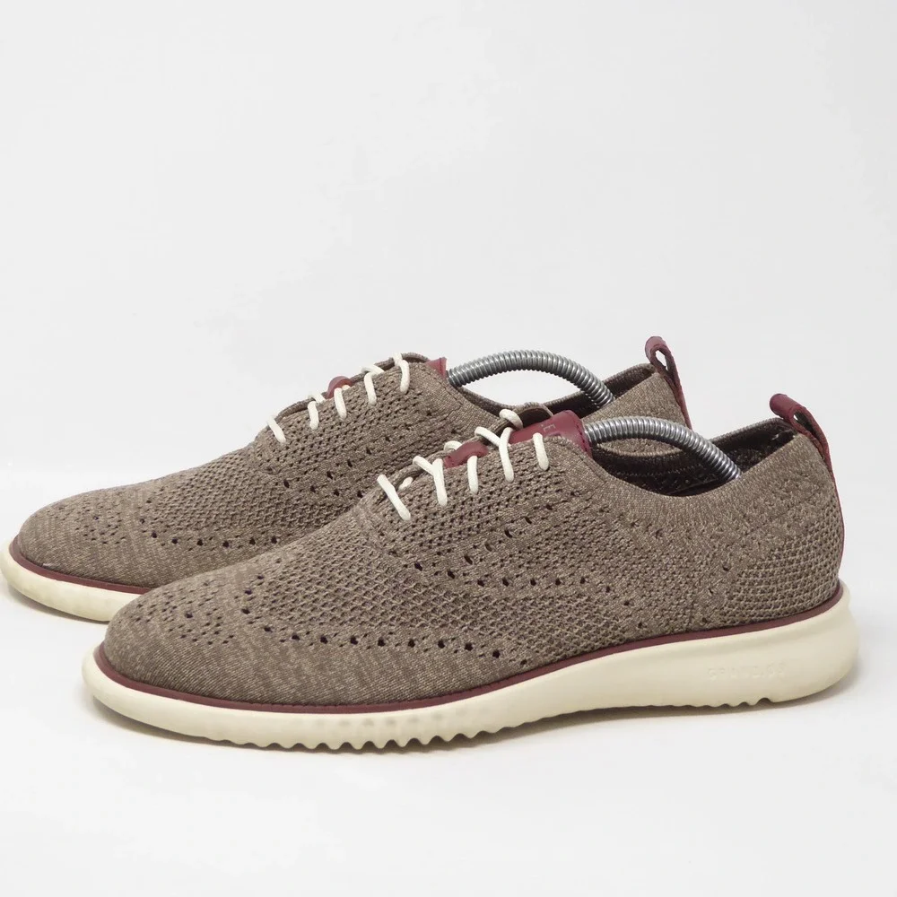 Cole Haan Mens 2.ZERØGRAND Stitchlite Oxford Shoes Truffle Brown C37194 Size 10M